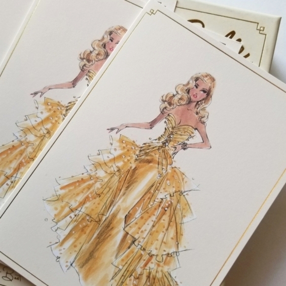 ❗Barbie Notecards and Envelope Set By Robert Best❗ - Picture 3 of 3